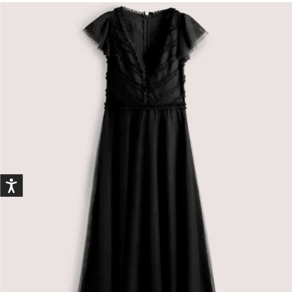 Boden V-neck Tulle Maxi Dress - Picture 4 of 10